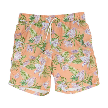 Orange Tropical Swim Shorts