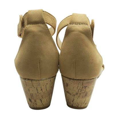 Tan Wedged Sandals