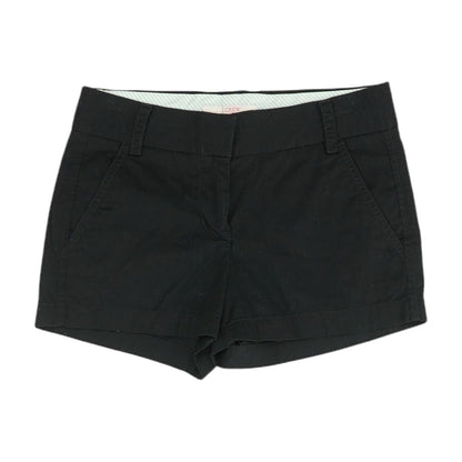 Black Solid Chino Shorts