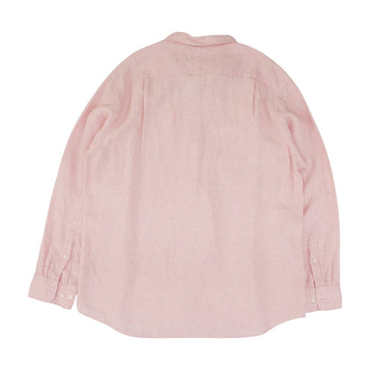Pink Solid Long Sleeve Button Down