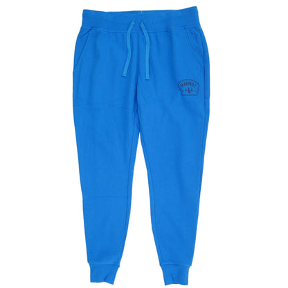 Blue Solid Joggers Pants