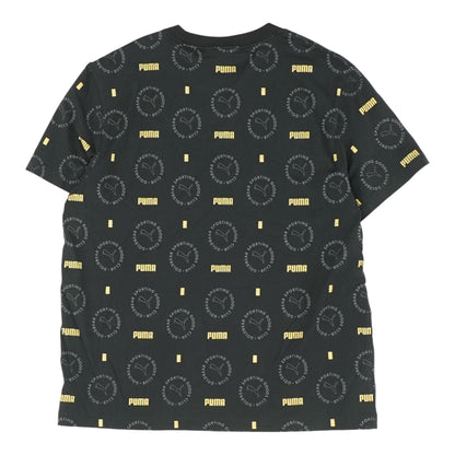 Black Solid Graphic/logo T-Shirt
