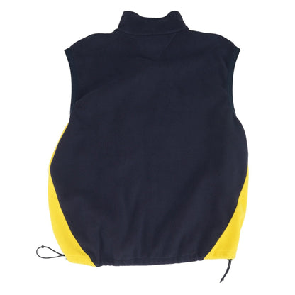 Yellow Color Block Fleece Vest