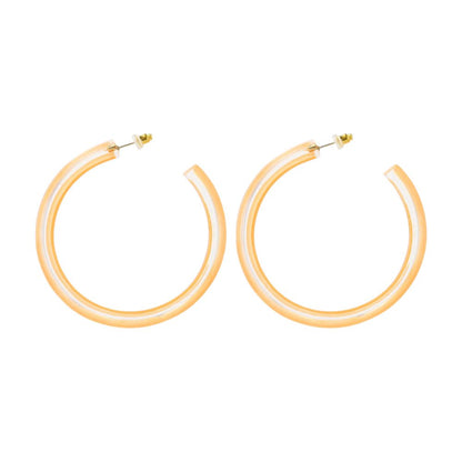Medium Orange Lucite Jelly Hoop