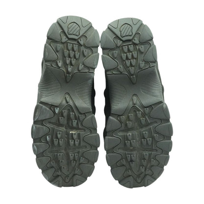 Black Leather Low Top Athletic Shoes