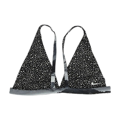 Black Animal Print Swim Top