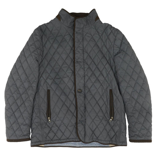 Waterville Gray Diamond Quilted Puffer Jacket