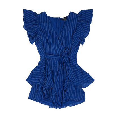 Blue Striped Mini Dress