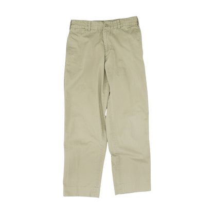 Tan Solid Khaki Pants
