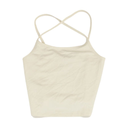 Ivory Cropped Knit Top