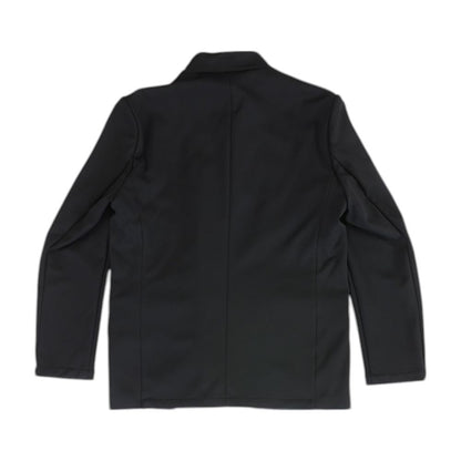 Black Solid Bomber Jacket
