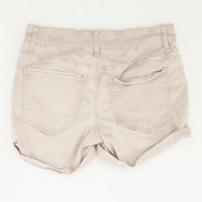 Mauve Solid Denim Shorts