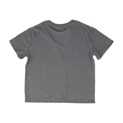 Gray Solid Crewneck T-Shirt