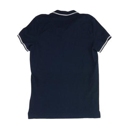 Navy Solid Short Sleeve Polo