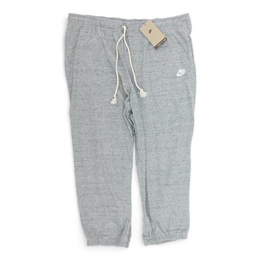 Gray Solid Sweatpants Pants