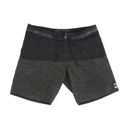 Black Color Block Board Shorts