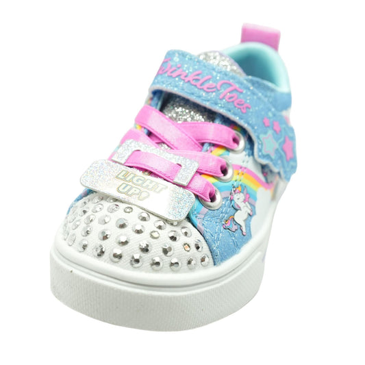 Blue Jumpin' Clouds Twinkle Toes Crib Shoes