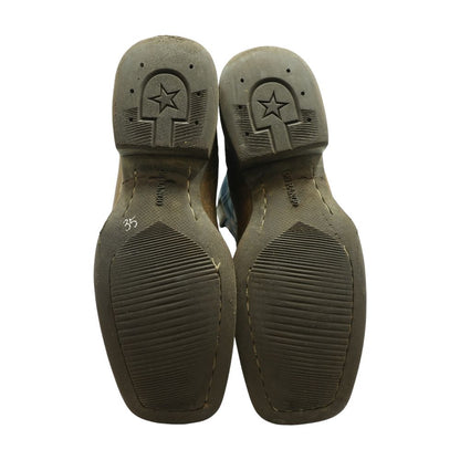 Brown Leather Western Boots