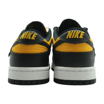 Dunk Low Yellow Leather Low Top Athletic Shoes