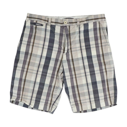 Multi Plaid Casual Shorts