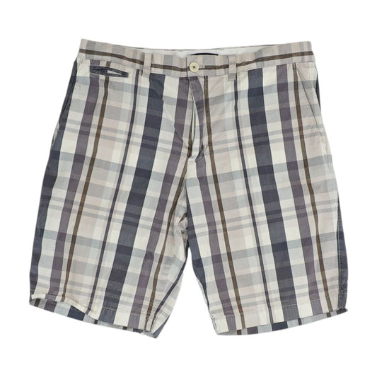 Multi Plaid Casual Shorts