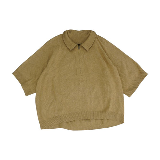 Tan 1/4 Zip Pullover