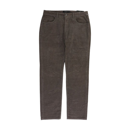 Brown Solid Five Pocket Pants