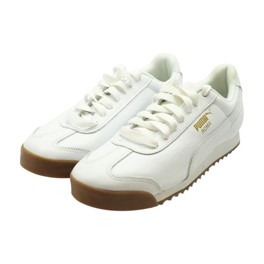 Roma White Low Top Athletic Shoes