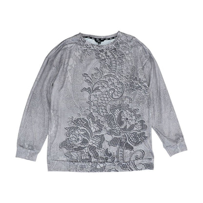 Gray Graphic Pullover