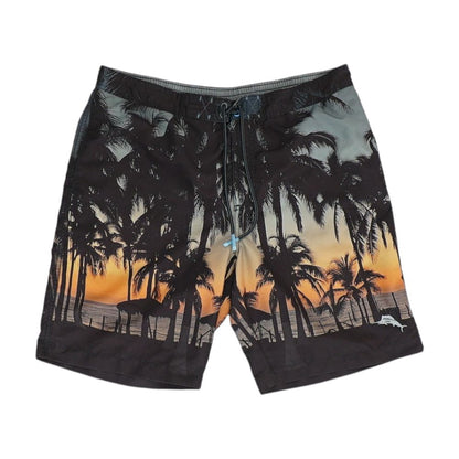 Brown Tropical Board Shorts