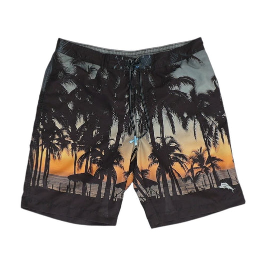 Brown Tropical Board Shorts