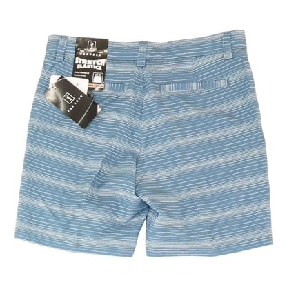 Blue Striped Active Shorts