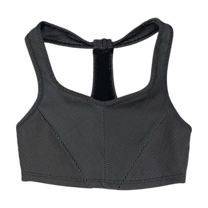 Black Striped Sports Bra