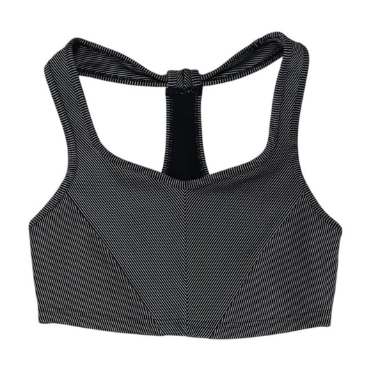 Black Striped Sports Bra