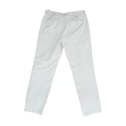 Beige Solid Chino Pants