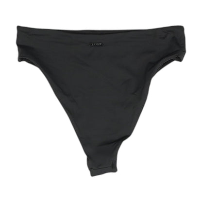 Black Solid Swim Bottom