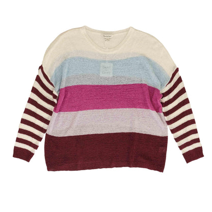 Multi Striped Crewneck Sweater