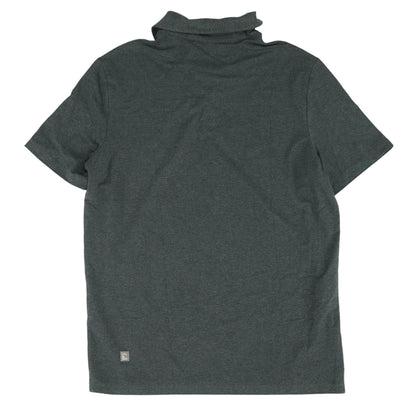 Charcoal Solid Short Sleeve Polo