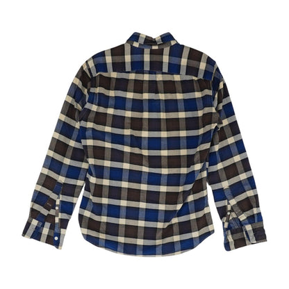 Blue Plaid Long Sleeve Button Down