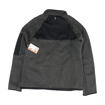 Gray Solid 1/4 Zip Pullover