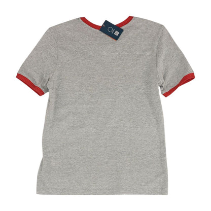 Gray Solid Graphic/logo T-Shirt