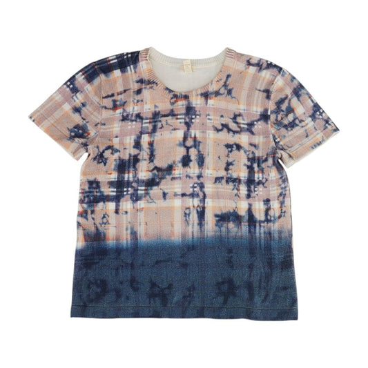 Multi Plaid Crewneck Knit Top