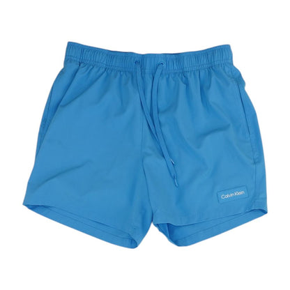 Blue Solid Board Shorts