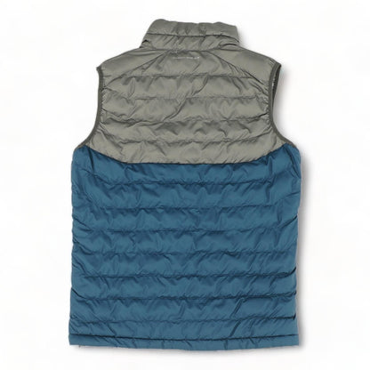 Blue Color Block Puffer Vest