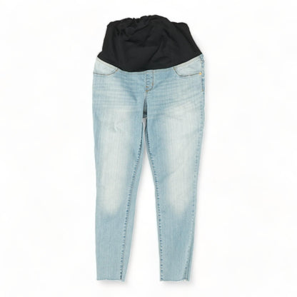 Blue Solid Maternity Jeans