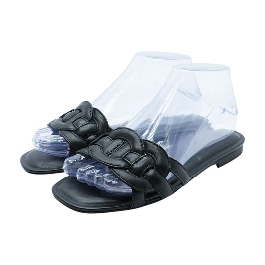 Black Flat Sandals
