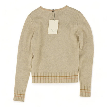 Gray Solid Pullover Sweater