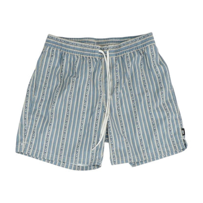 Blue Striped Swim Shorts