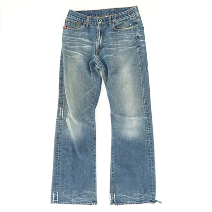 Vintage Wide-Leg Straight Denim Jeans