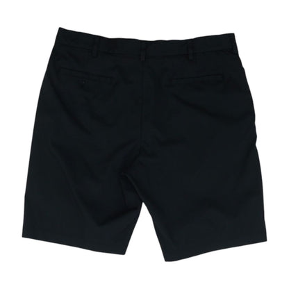 Black Solid Active Shorts